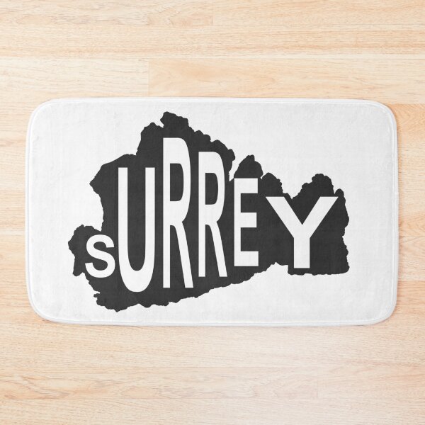 Item preview, Surrey Map Text Silhouette designed and sold by GeorgeLemon.