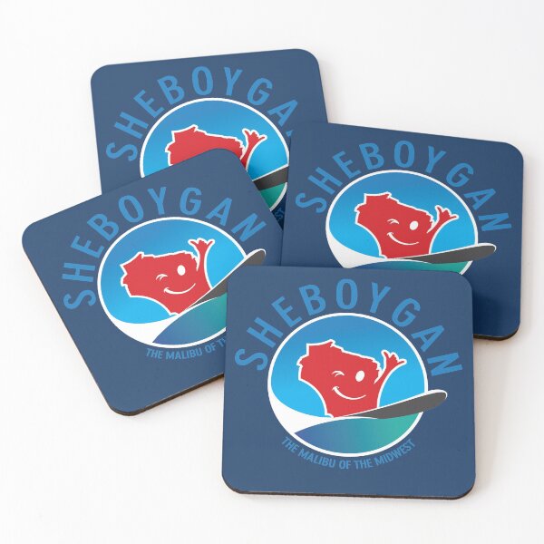 Item preview, Sheboygan, The Malibu of the Midwest Circular Blue designed and sold by gstrehlow2011.