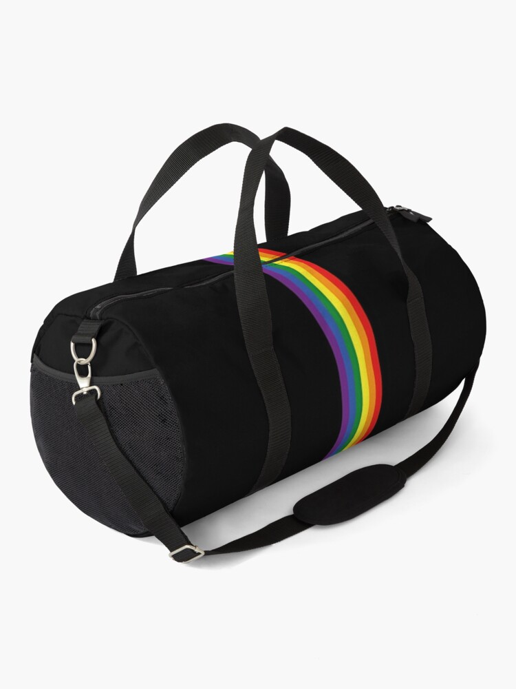 Rainbow duffle sales bag