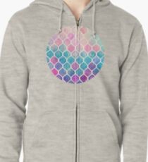 Regenbogen Pastell Aquarell marokkanischen Muster Kapuzenjacke