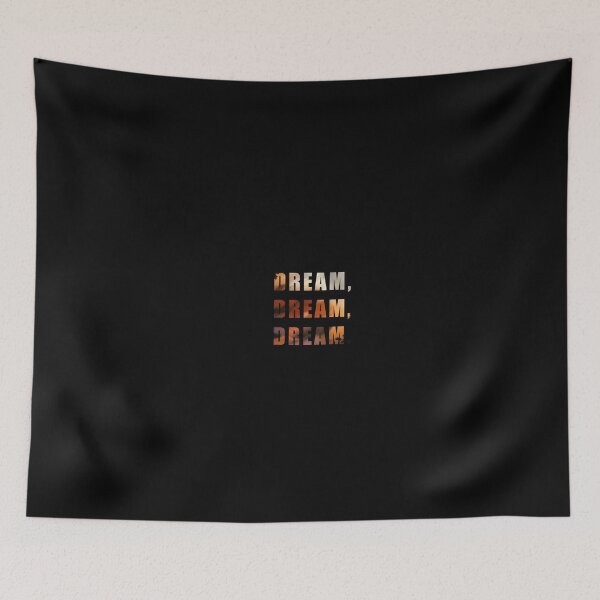 Item preview, Dream, Dream, Dream - Motivational Quote - Sunset (Black Background) designed and sold by Shoomoodle.