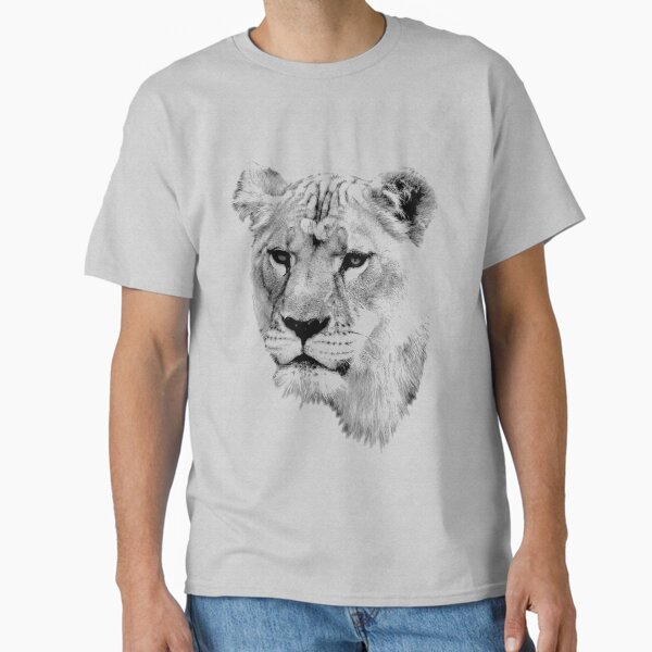 Item preview, Lioness. Female Lion. Digital Wildlife Engraving Image designed and sold by Digital Eclectica.
