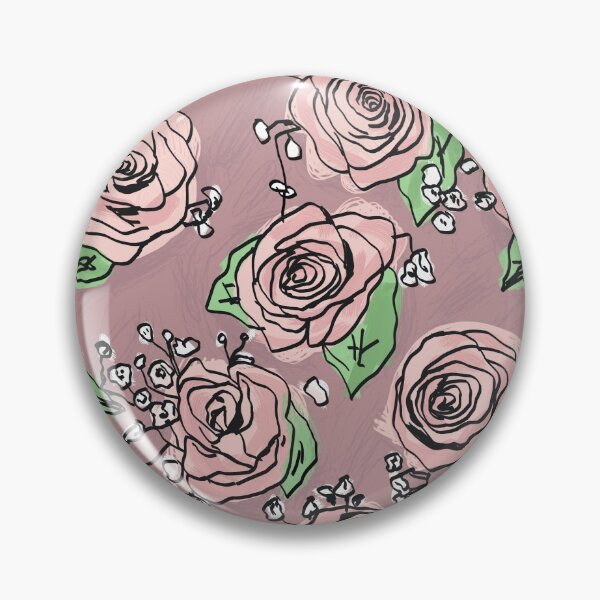 Item preview, Vintage Pink Roses Pattern designed and sold by RoserinArt.