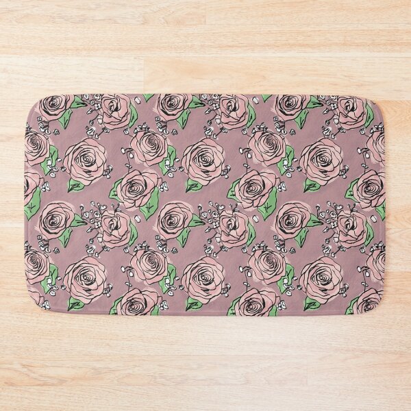 Item preview, Vintage Pink Roses Pattern designed and sold by RoserinArt.