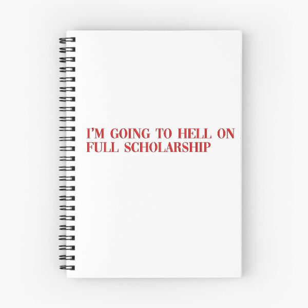 Item preview, Im going to hell on a full scholarship designed and sold by cherrybombrb.