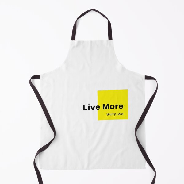 Item preview, Live More, Worry Less designed and sold by RainWhite.