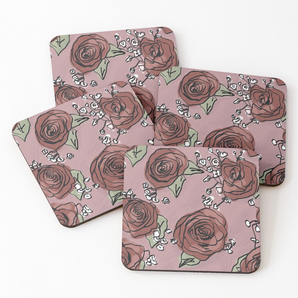 Item preview, Coasters (Set of 4) designed and sold by RoserinArt.
