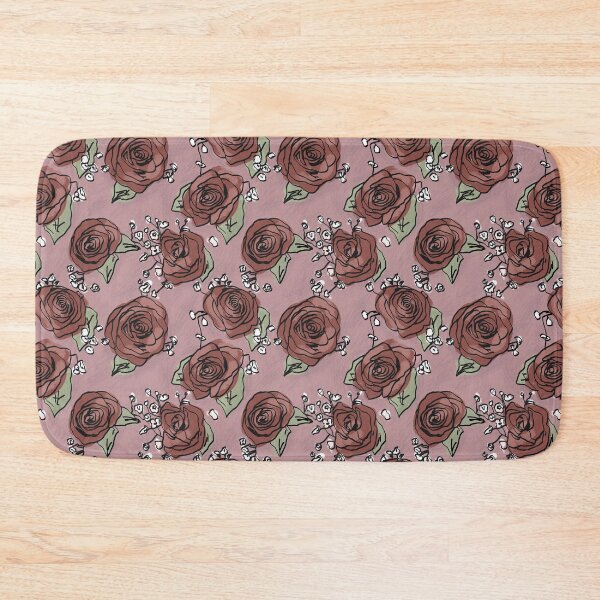 Item preview, Vintage Red Roses Pattern designed and sold by RoserinArt.