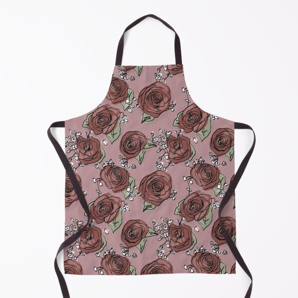 Item preview, Vintage Red Roses Pattern designed and sold by RoserinArt.