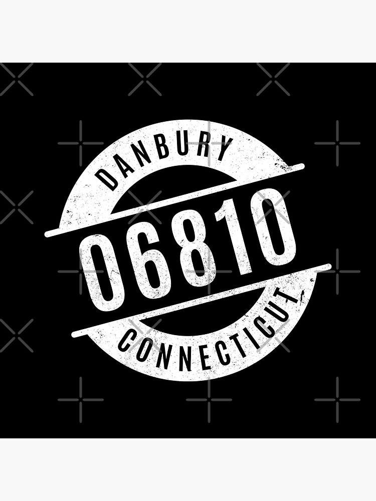 "Danbury Connecticut 06810 Zip Code" Sticker by creativecurly Redbubble