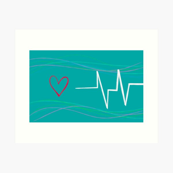 life of a heatbeat Art Print