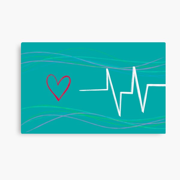 life of a heatbeat Canvas Print