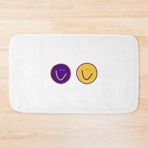 Item preview, purple and gold colored smiley face sticker set designed and sold by scribblesbysar.