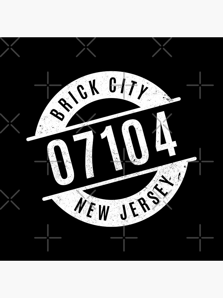 Brick City New Jersey 07104 Zip Code&quot; Sticker for Sale by 