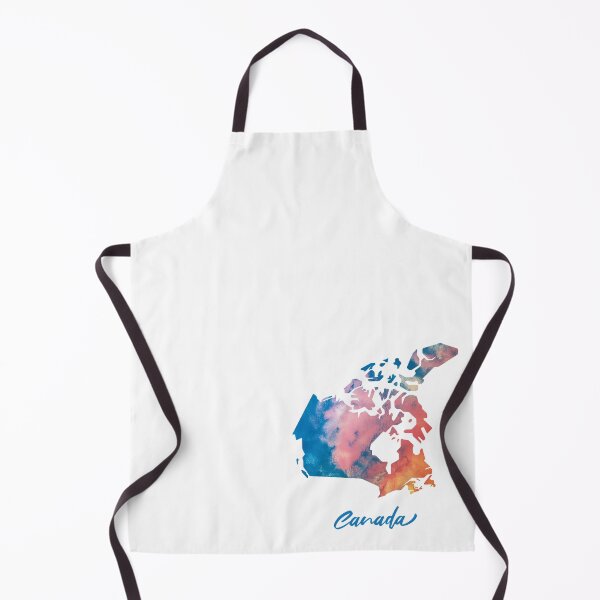 Item preview, Canada Map in Watercolor (Blue and Orange) designed and sold by Geometricshow.