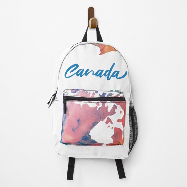 Item preview, Canada Map in Watercolor (Blue and Orange) designed and sold by Geometricshow.