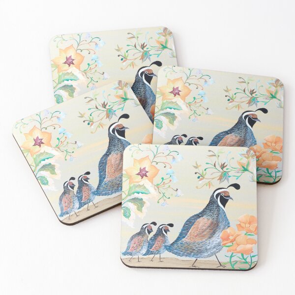 Item preview, Cute California Quails designed and sold by hearteyedartist.