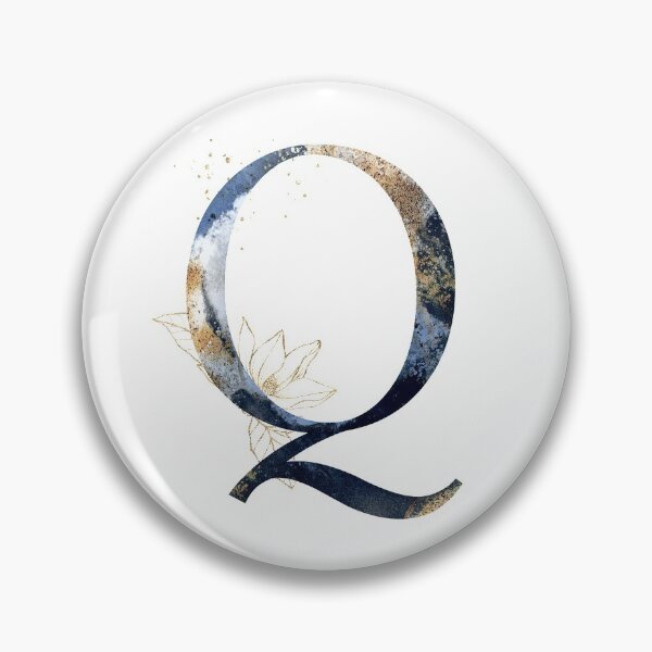 Item preview, Floral Initial Letter Q, Monogram Gifts designed and sold by PinkLotusArt.