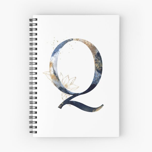 Item preview, Floral Initial Letter Q, Monogram Gifts designed and sold by PinkLotusArt.