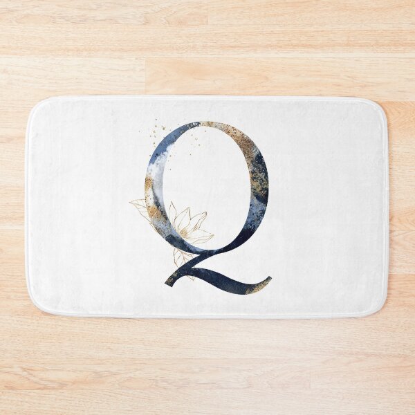 Item preview, Floral Initial Letter Q, Monogram Gifts designed and sold by PinkLotusArt.