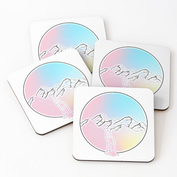 Item preview, Sunset Mountains Waterfall designed and sold by DFMY.
