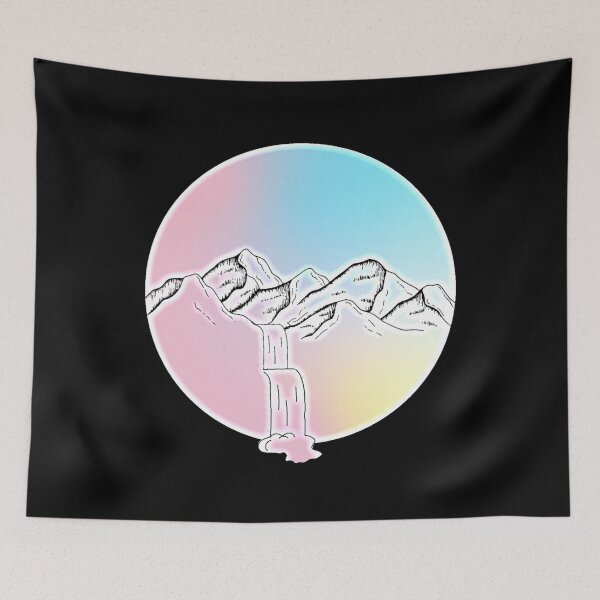 Item preview, Sunset Mountains Waterfall designed and sold by DFMY.