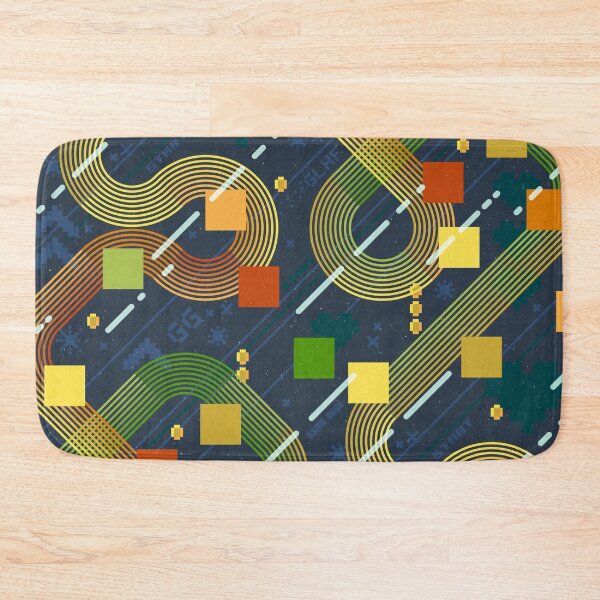 Item preview, Retro Pixel Fun M+M Navy Black by Friztin designed and sold by friztin.