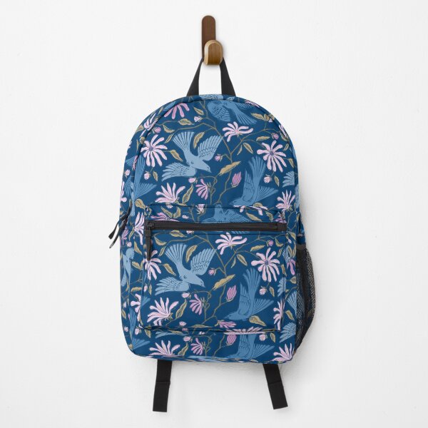 Item preview, Birds in the Magnolia - Blue/Blush Pink designed and sold by diannelli.