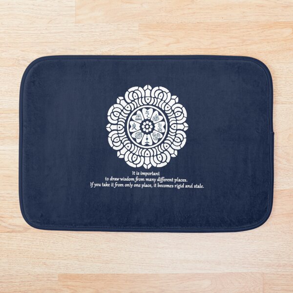 Wisdom of the White Lotus Bath Mat