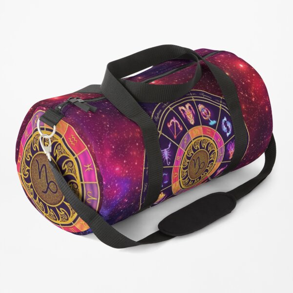 Capricorn Zodiac Lightburst - Circle Duffle Bag
