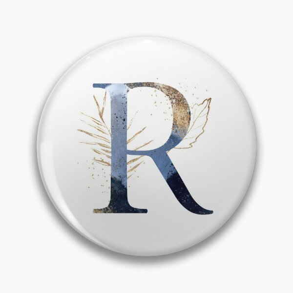 Item preview, Floral Initial Letter R, Monogram Gifts designed and sold by PinkLotusArt.
