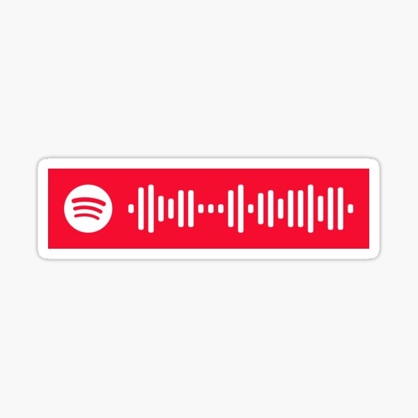 Michael in the Bathroom Spotify Code Sticker
