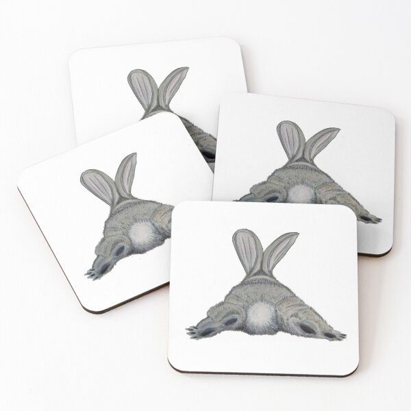 Bunny buns (!) Coasters (Set of 4)