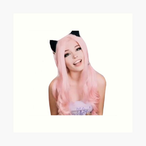 Belle Delphine Choker Cat Ears Graphic · Creative Fabrica