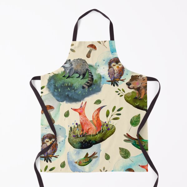 Item preview, Watercolor Forest Animals Pattern designed and sold by dinuty.