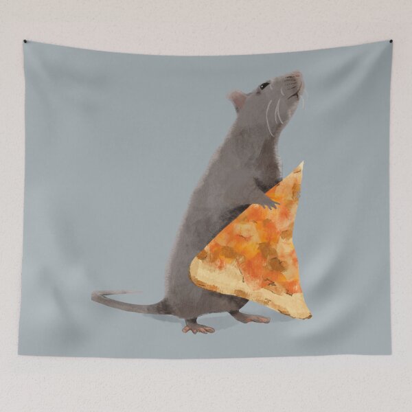 Item preview, Pizza Rat (Grey) designed and sold by flockadoodle.