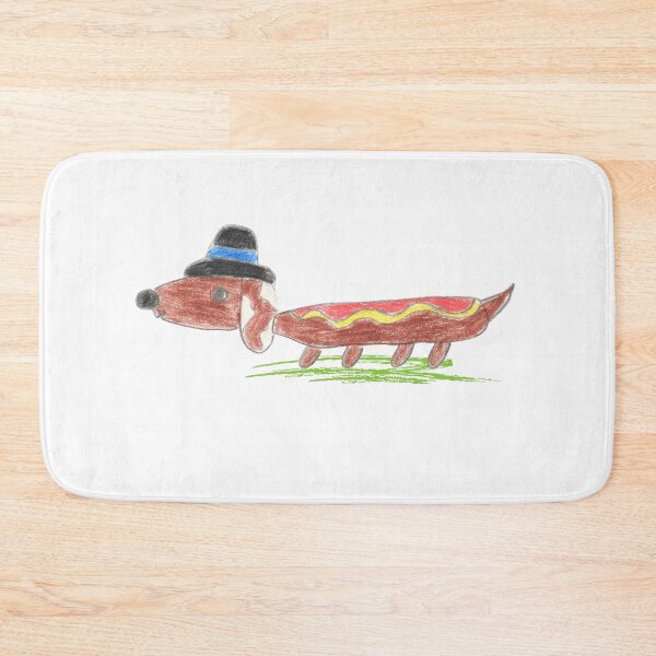 Item preview, Funny Little Dachshund Childish Drawing Illutration designed and sold by MintaApparel.
