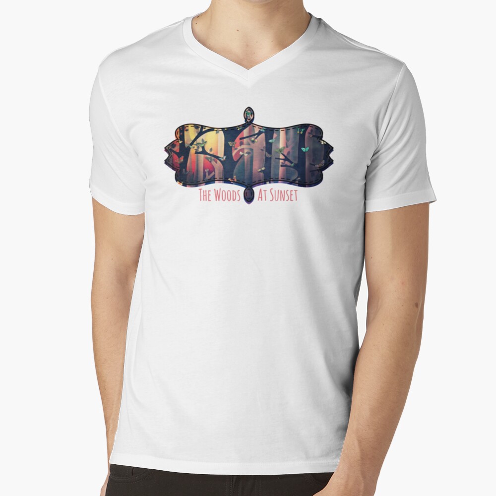 The Woods at Sunset V-Neck T-Shirt