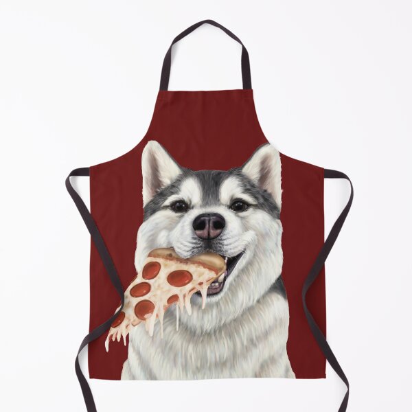 Item preview, Husky eating pizza - dog with a slice of pizza designed and sold by Mehu.