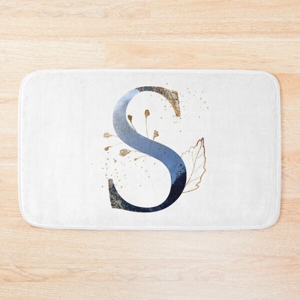 Item preview, Floral Initial Letter S, Monogram Gifts designed and sold by PinkLotusArt.