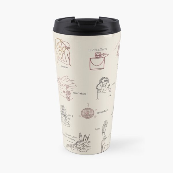 Taylor Swift Folklore Album Collection (Line art) Travel Mug