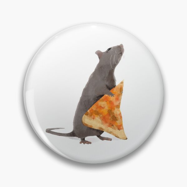 Item preview, Rata de pizza (blanca) designed and sold by flockadoodle.