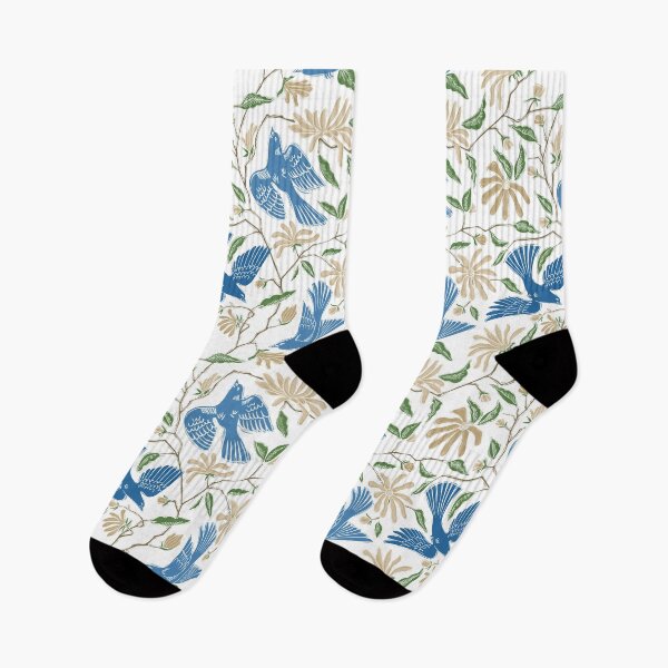 Item preview, Birds in the Magnolia - Blue/Ivory/White designed and sold by diannelli.