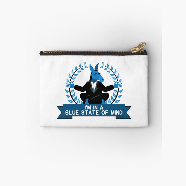 Item preview, Blue State of Mind Meditating Democrat Donkey Yoga designed and sold by Maria Garcia.