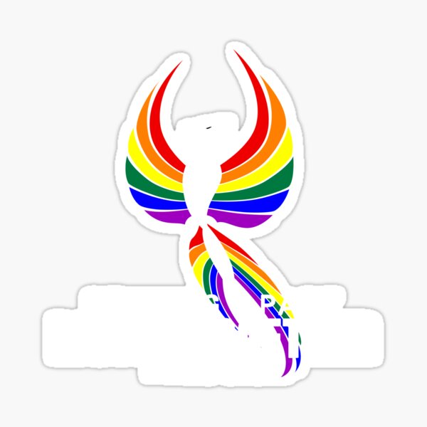 Staying Apart Rising Together Pride 2020 LGBTQ Phoenix Sticker
