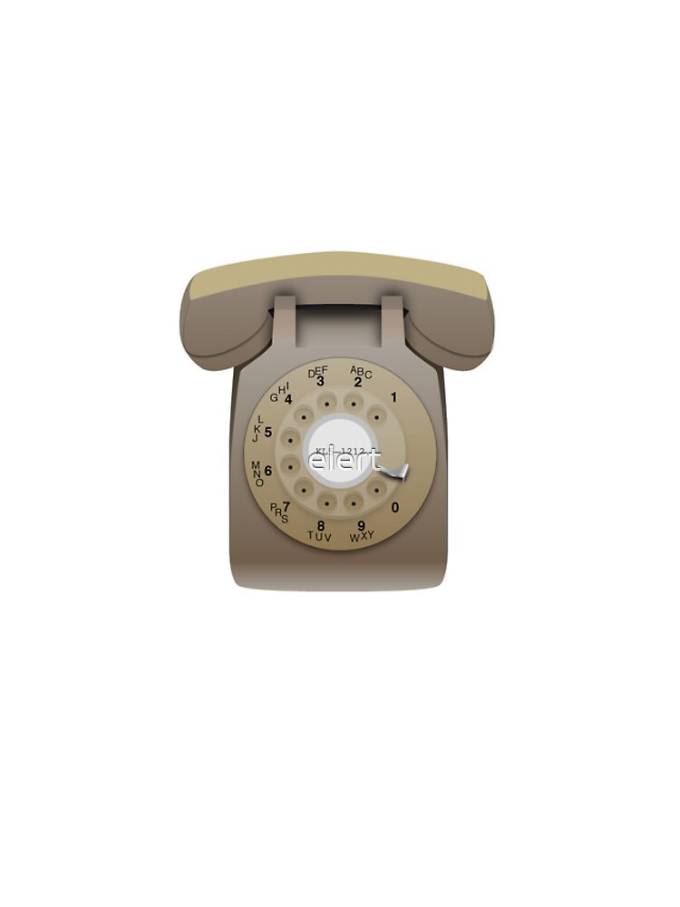 Thumbnail 4 of 4, iPhone Case, Rotary Phone (beige on white) designed and sold by elert.
