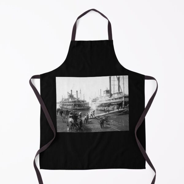 Item preview, Mississippi River Steamboats At The Dock - Memphis - 1906 designed and sold by warishellstore.