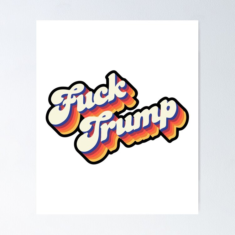 F Trump Sticker