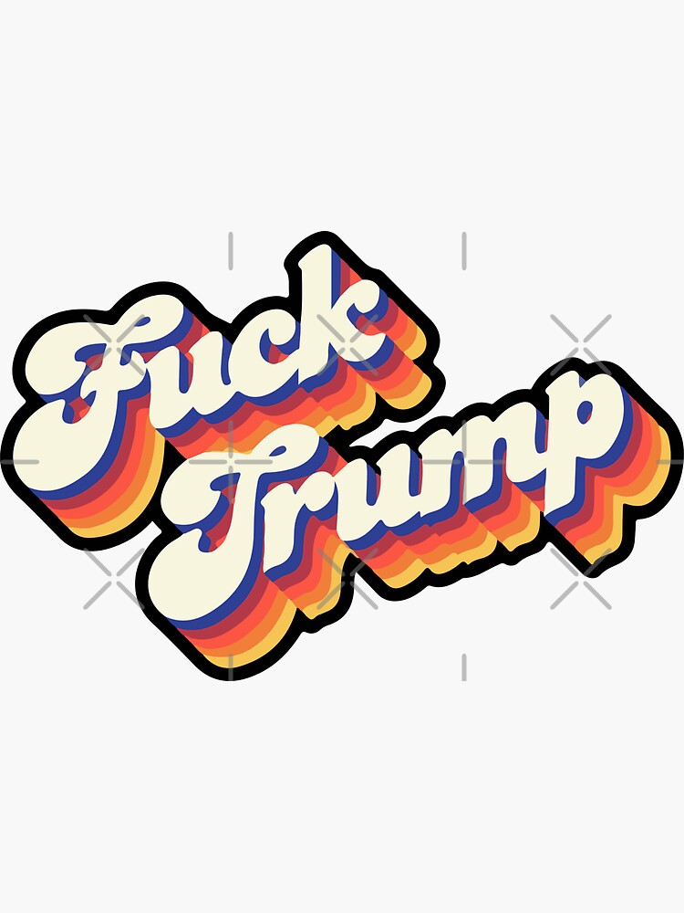 F Trump Sticker