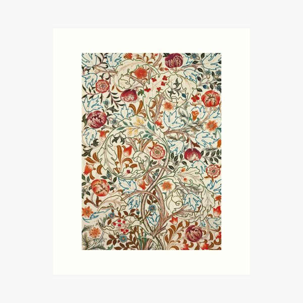 Item preview, William Morris Victorian Arts and Crafts Movement Designer Acanthus Portiere designed and sold by digitalvintage.